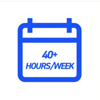 40+ Hours/Week